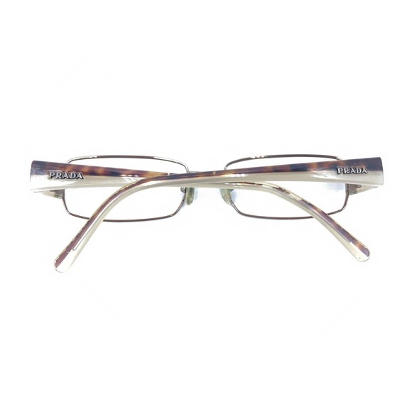 Prada VPR 73H 766-1O1 Brown Beige Eyeglasses Frames 50-16 135 Italy Designer - Picture 11 of 12